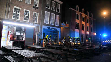 Brand in viswinkel Markt Middelburg