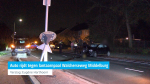 Auto rijdt tegen lantaarnpaal Walcherseweg Middelburg