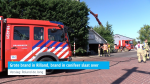 Grote brand in Rilland, brand in conifeer slaat over