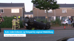 Auto ondersteboven op fietspad bij ongeval Middelburg