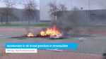 Autobanden in de brand gestoken Arnemuiden