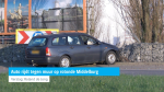 Auto rijdt tegen muur op rotonde Middelburg