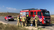 Brandweer rukt uit voor jerrycan op strand Breskens