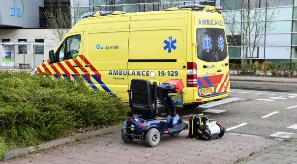 Het ongeval vond plaats op de Koudekerkseweg ter hoogte van ziekenhuis.