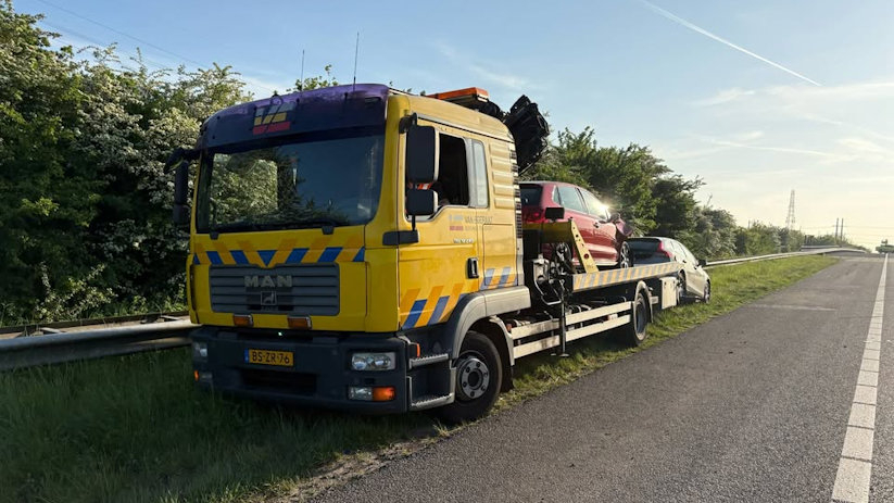 Botsing zorgt voor file op A58 bij Rilland
