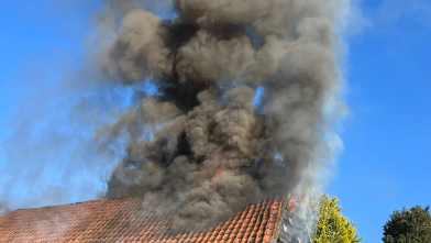 Grote uitslaande schuurbrand Zoutestraat Hulst