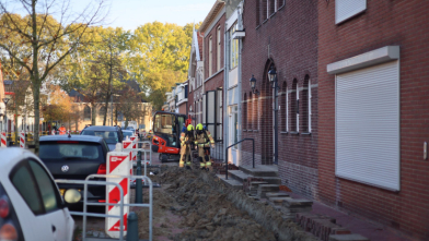 Gaslekkage bij werkzaamheden Sint Philipsland