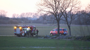 Flinke buitenbrand bij Blikkendijk Arnemuiden