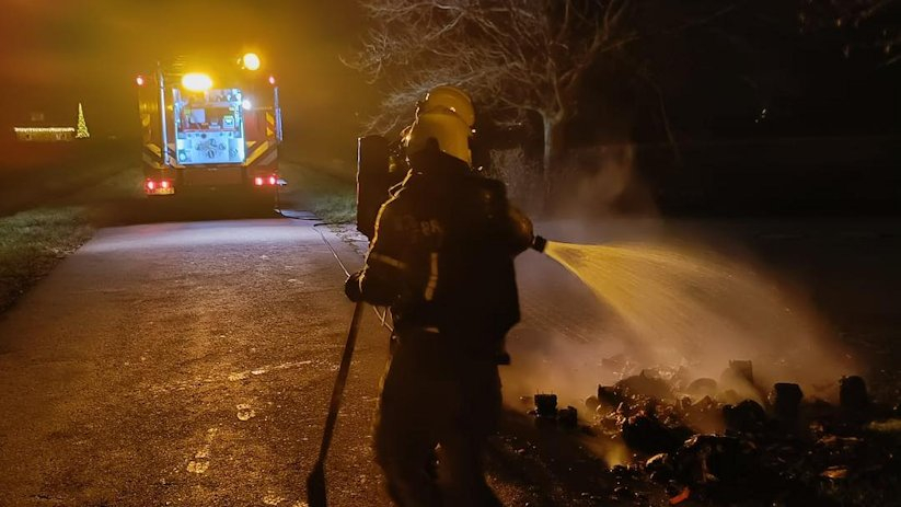 De brandweer had het brandje snel uit.