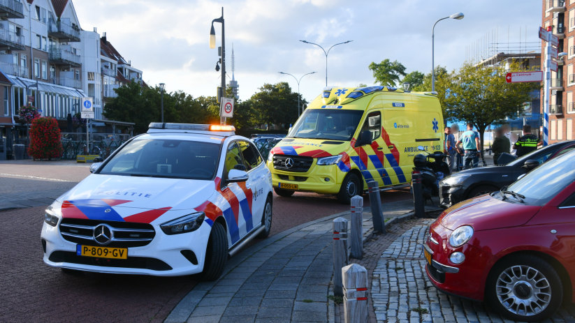 De fietser hoefde niet met de ambulance mee naar het ziekenhuis.