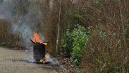 Brand in vuurton Molendijk Yerseke