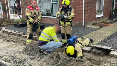 Gaslek bij aanleg glasvezelkabel in Goes