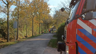 Gaslek bij graafwerkzaamheden in Burgh-Haamstede