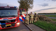 Bermbrand blijkt broei in stapel hooi Krabbendijke