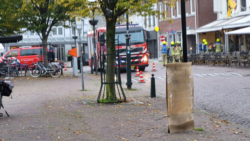 De brandweer heeft metingen verricht.