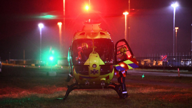 Traumahelikopter ingezet bij bedrijf Ritthem