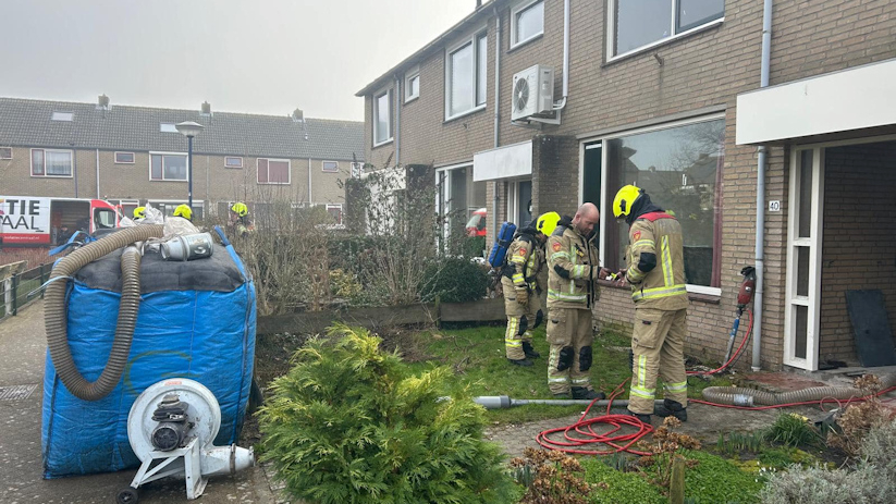 Bij verbouwingswerkzaamheden was er een stroomkabel geraakt.