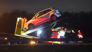 Auto's getakeld na aanrijding A58 Kruiningen