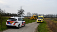 Motorrijder naar ziekenhuis na valpartij in polder Hengstdijk