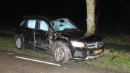 Automobilist botst tegen bomen en raakt gewond