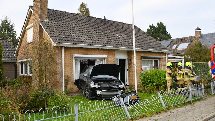 Bij het ongeluk raakte niemand gewond.