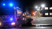 Rookontwikkeling in loods Autrichehavenweg Westdorpe