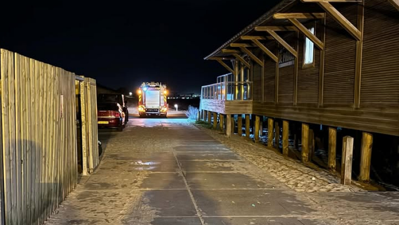 De brand woedde bij de Boulevard de Wielingen.