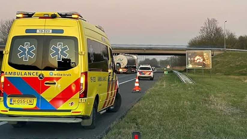 De chauffeur bevond zich in de buurt van de afslag Rilland.