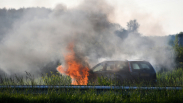 Auto uitgebrand op A58 's-Heer Arendskerke