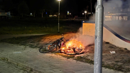 E-bike in brand in Zierikzee