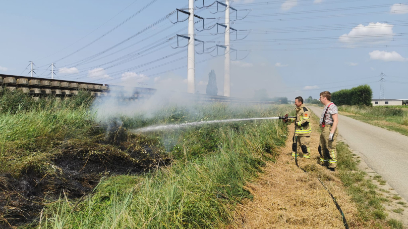 De brand was snel onder controle.