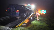 Auto rijdt lantaarnpaal omver bij N255 Kamperland