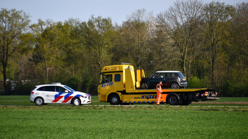 De auto werd opgehaald door een berger van Kuzee.