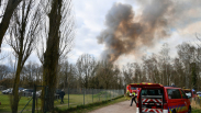 Grote brand in Clingse bossen op grens met België