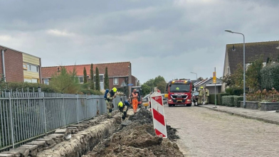 Gaslekkage door graafwerkzaamheden Sint Philipsland