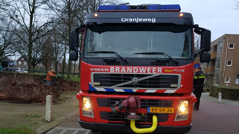 Brandweerpost Oranjeweg kwam ter plekke.