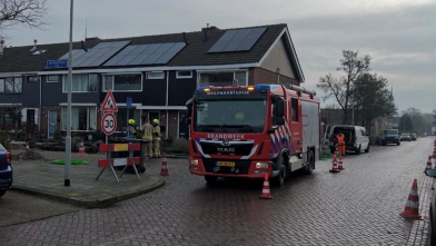 Gaslekkage in Wolphaartsdijk, brandweer ingezet