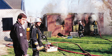 Scoutinggebouw Middelburg door brand verwoest