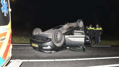 N57 afgesloten vanwege ongeluk bij Sint Laurens