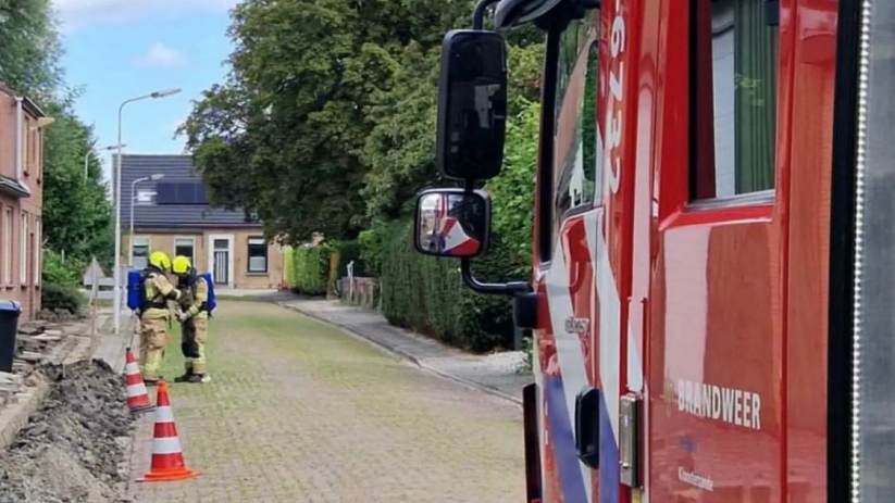 De brandweer van Kloosterzande werd ingezet.