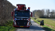 Scootmobiel in sloot bij Oostburg