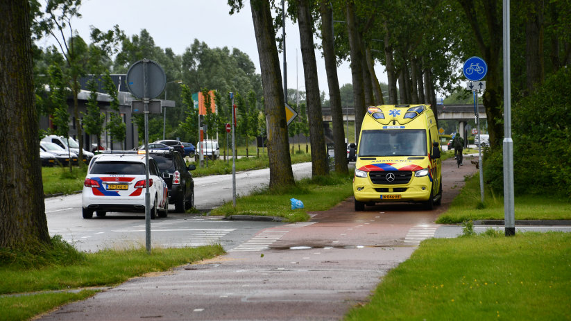 Het ongeluk gebeurde op de kruising Herculesweg-Waldammeweg.
