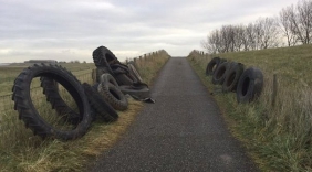 Waterschap zoekt dumper trekkerbanden