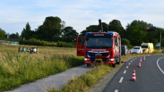 Motorrijder belandt op weiland bij ongeval Arnemuiden