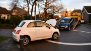 Gewonde bij botsing auto's in Krabbendijke