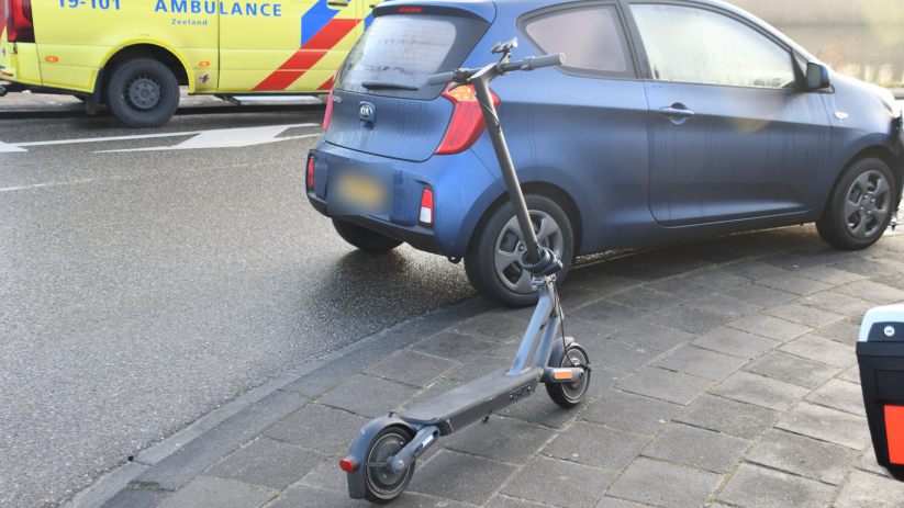 De E-step mocht officieel niet op de weg rijden.