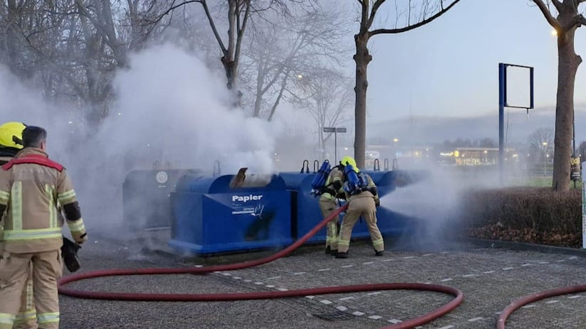 De brand woedde bij de Grevelingenstraat.