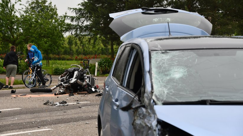 Het ongeluk gebeurde op de Oude Rijksweg (N289)