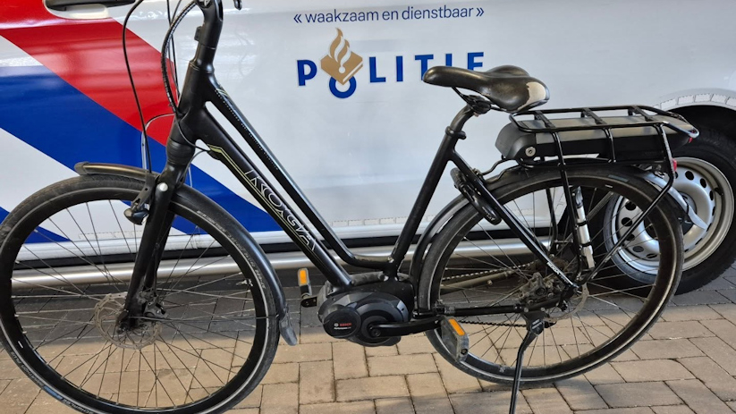De fiets is volgens de politie afkomstig van diefstal.