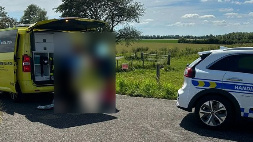 De fietser hoefde niet naar het ziekenhuis te worden gebracht.